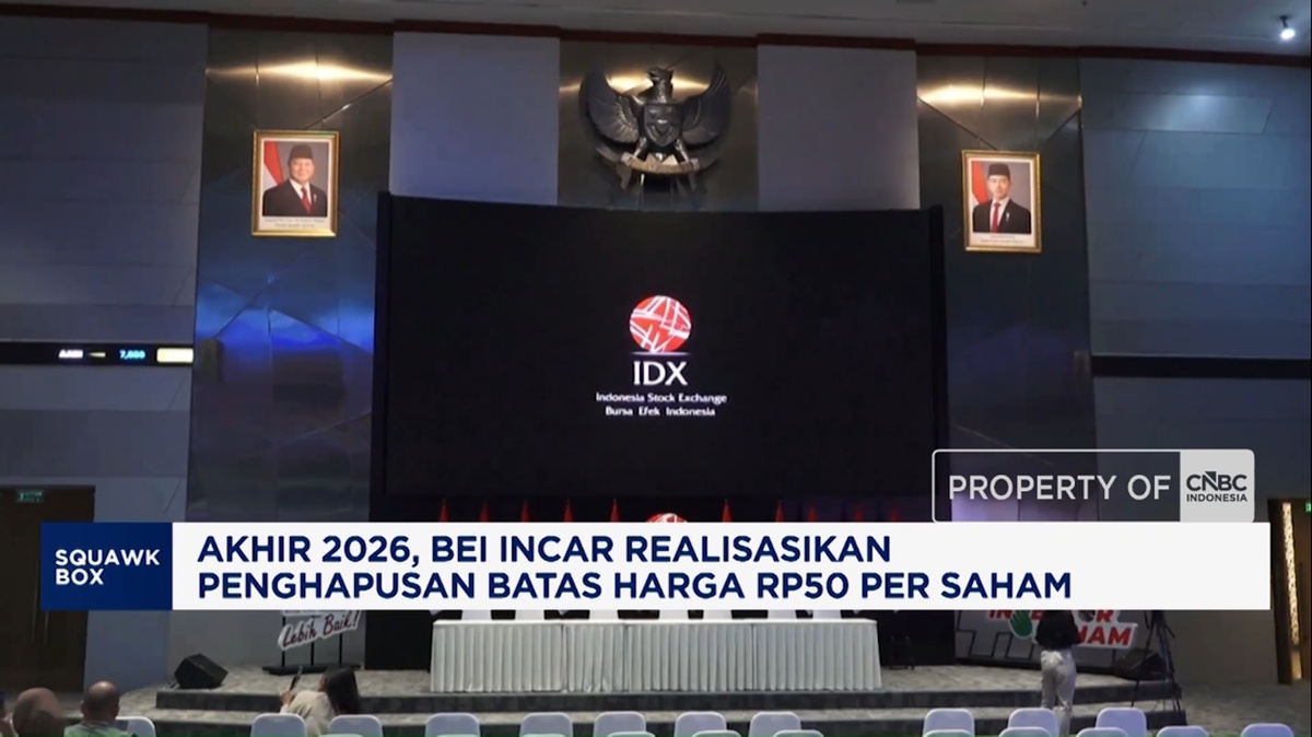 BEI Targetkan Hapus Batas Harga Saham Rp50 pada Akhir 2026