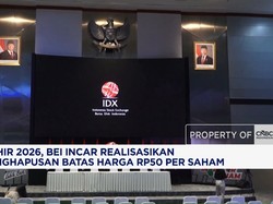 Akhir 2026, BEI Incar Penghapusan Batas Harga Rp50 per Saham