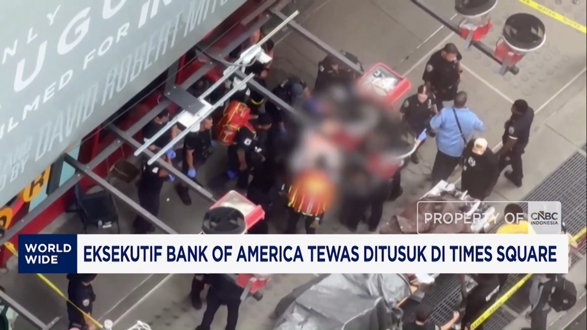 Video: Eksekutif Bank of America Tewas Ditusuk di Times Square