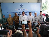 Menteri Koordinator Bidang Perekonomian Airlangga Hartarto dalam Kick Off Program Pelatihan Vokasi Nasional Batch IV Tahun 2026, di Kota Serang, pada Selasa (1/9/2026).