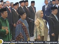 Pengucapan Sumpah Jabatan Gubernur Bank Indonesia dan Deputi Gubernur Bank Indonesia Periode 20262031 di Mahkamah Agung RI, Jakarta, Rabu (2/9/2026). (Tangkapan Layar Youtube/Bank Indonesia Channel)