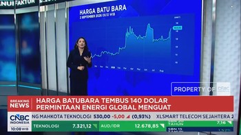 : Permintaan Energi Melonjak, Harga Batu Bara Tembus USD 140 per Ton - Harga Emas Tertekan