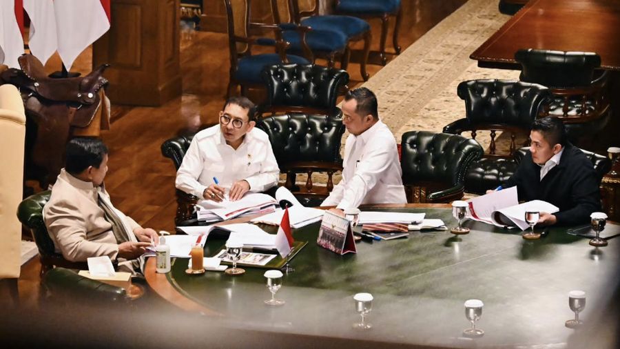 Presiden Prabowo Subianto menerima Menteri Kebudayaan Fadli Zon di Hambalang, Kabupaten Bogor, Selasa 1 September 2026. (Instagram/sekretariat.kabinet)