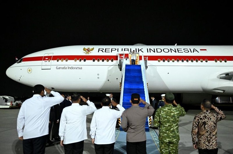 Presiden Republik Indonesia, Prabowo Subianto, bertolak menuju Vladivostok, Rusia, pada Selasa (1/9/2026), untuk menghadiri Eastern Economic Forum (EEF) ke-11 sebagai tamu kehormatan utama yang digelar di Far Eastern Federal University (FEFU). (Instagram/sekretariat.kabinet)