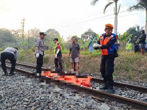 Pria di Blitar Tewas Usai Tabrakkan Diri ke KA Majapahit
