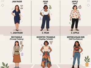 Kenali 6 Bentuk Tubuh Wanita dan Pakaian yang Cocok untuk Dipakai
