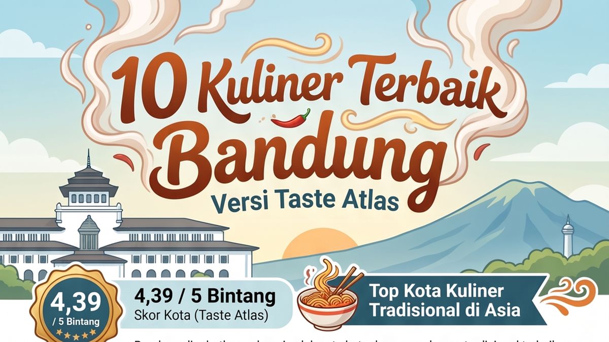 Infografik: 10 Makanan Terbaik di Bandung dengan Cita Rasa Khas