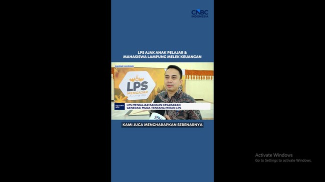Video: LPS Ajak Anak Muda, Pelajar dan Mahasiswa Lampung Melek Keuangan