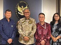 Menteri Pekerjaan Umum Dody Hanggodo menerima kunjungan Hashim Djojohadikusumo untuk berdiskusi mengenai arah pembangunan infrastruktur yang semakin produktif, inklusif, dan berkelanjutan di Kantor Kementerian PU, Jakarta. (Instagram/kementerianpu)