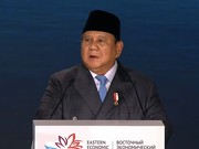 Pidato Presiden Prabowow Subianto saat hadir sebagai tamu Kehormatan Utama pada EEF ke-11, Vladivostok, RUsia, Kamis (3/9/2026). (YouTube/Sekretariat Presiden)