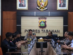 Terima Kalapas Kelas II B, Kapolres Tabanan: Perkuat Sinergi Jaga Kamtibmas