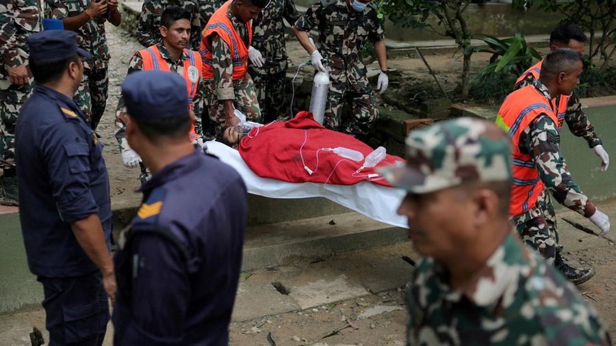 Operasi penyelamatan sedang berlangsung di Nepal menyusul banjir bandang dan tanah longsor di Nuwakot, Nepal, Jumat (4/9/2026). (REUTERS/Athit Perawongmetha)