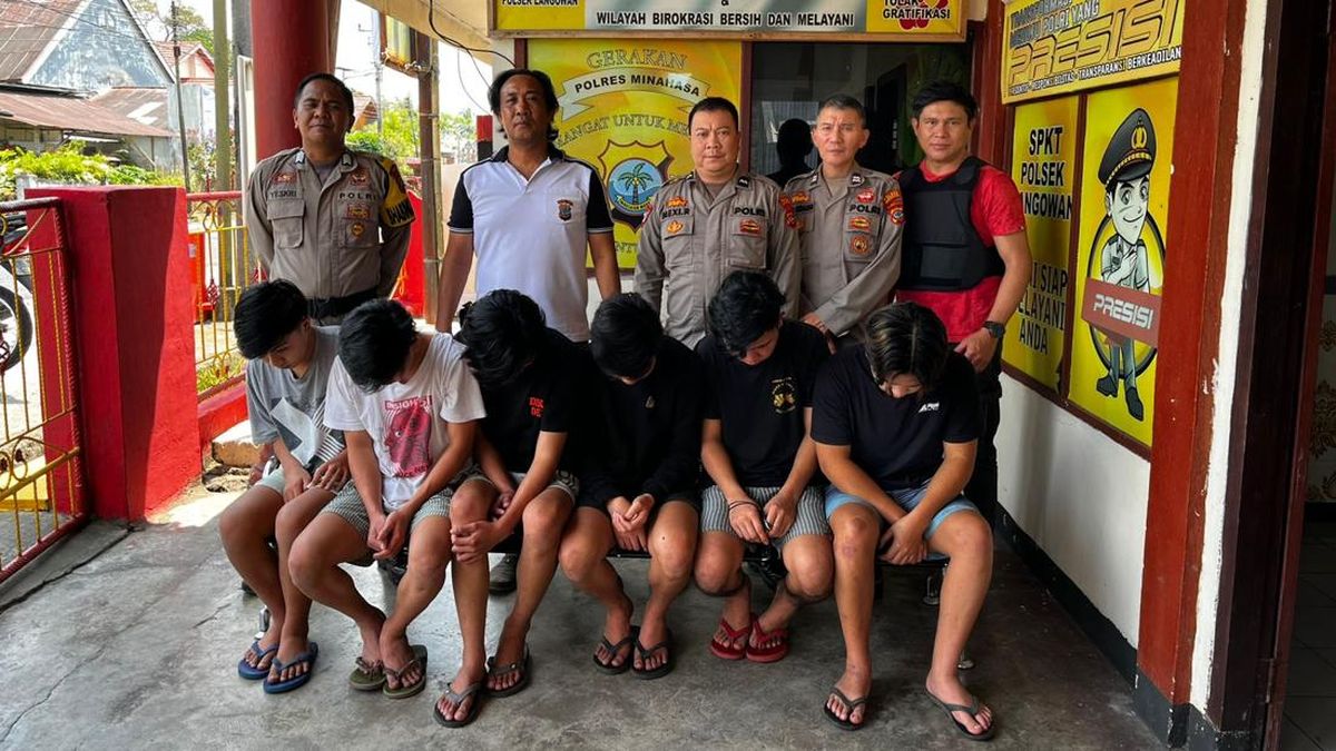 6 Remaja Bikin Onar-Aniaya 2 Siswa SMAN 2 Langowan Minahasa Ditangkap