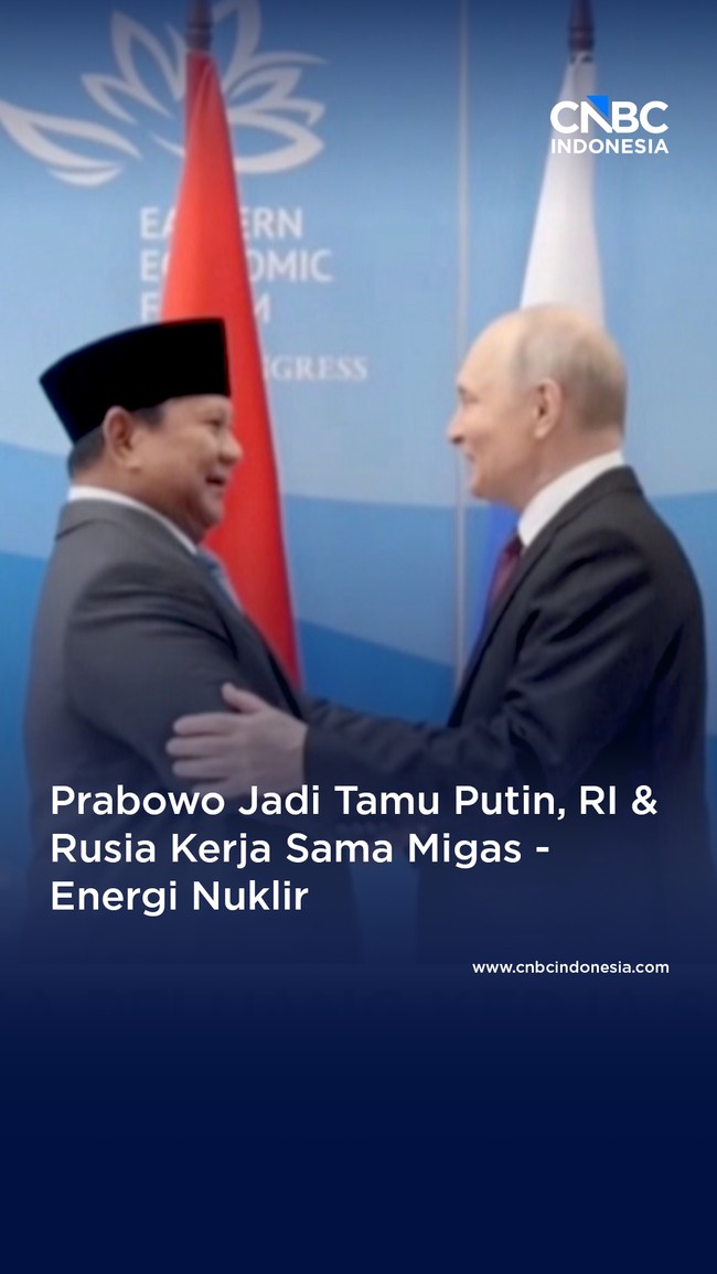 Prabowo Temui Putin, RI & Rusia Kerja Sama Migas -Energi Nuklir
