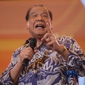 Founder & Chairman CT Corp, Chairul Tanjung saat menyampaikan pemaparan dalam Lampung Financial Festival di Hotel Novotel, Bandar Lampung, Sabtu (5/9/2026). (CNBC Indonesia/Tri Susilo)