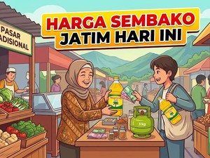Harga Sembako Jawa Timur Hari Ini, Beras dan Minyak Goreng Curah Naik!