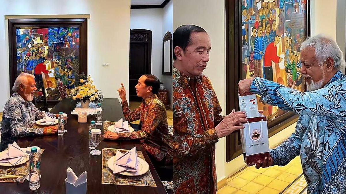 Bertamu ke Rumah Jokowi, Xanana Gusmao Disuguhi Chinese Food dan Strudel