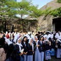 Ratusan pelajar dan mahasiswa memadati lokasi untuk menghadiri hari pertama Lampung Financial Festival 2026, di Hotel Novotel, Bandar Lampung, Sabtu (5/9/2026). (CNBC Indonesia/Tri Susilo)