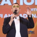 Utusan Khusus Presiden Bidang Pembinaan Generasi Muda dan Pekerja Seni, Raffi Ahmad saat menyampaikan pemaparan dalam Lampung Financial Festival di Hotel Novotel, Bandar Lampung, Sabtu (5/9/2026). (CNBC Indonesia/Tri Susilo)