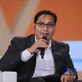 Direktur Jenderal Stabilitas dan  Pengembangan Sektor Keuangan (SPSK) Kementerian Keuangan, Herman Saheruddinsaat menyampaikan pemaparan dalam Lampung Financial Festival di Hotel Novotel, Bandar Lampung, Minggu (65/9/2026). (CNBC Indonesia/Tri Susilo