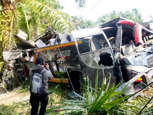 Sopir Bus Konsumsi Sabu Sebelum Kecelakaan Tewaskan 2 Penumpang di Mateng