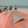 Sebaran abu vulkanik Gunung Anak Krakatau terpantau di wilayah Kecamatan Anyer, Kabupaten Serang, Banten, Sabtu (5/9). (Dok. BPBD Kabupaten Serang)