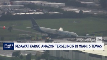 5 Tewas, Pesawat Kargo Amazon Tergelincir di Miami