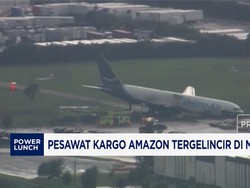 5 Tewas, Pesawat Kargo Amazon Tergelincir di Miami