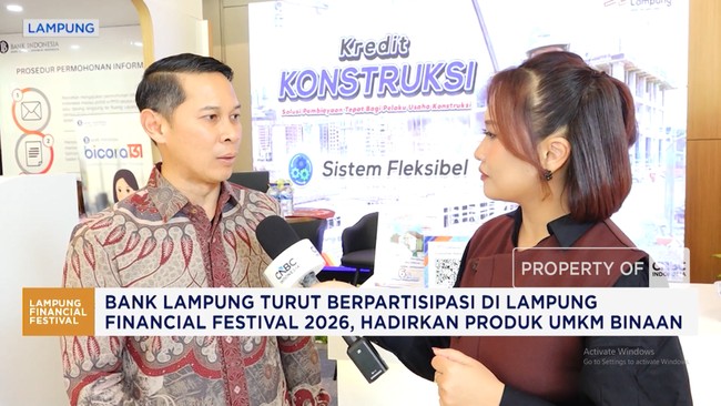 Bank Lampung Hadirkan Produk UMKM Binaan di Lampung Financial Festival