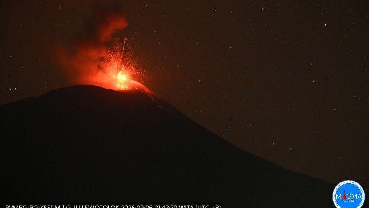 Gunung Ile Lewotolok Membara, 291 Letusan Sepanjang Hari