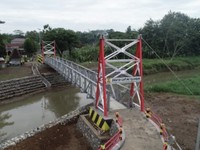 Ilustrasi Jembatan Gantung. (Dok Kementerian PU)