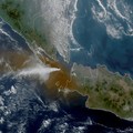 A satellite view shows a volcanic eruption at Mount Anak Krakatau, Indonesia, September 5, 2026, in this screengrab obtained from a timelass satellite video. CSU/CIRA & JMA/JAXA/Handout via REUTERS    THIS IMAGE HAS BEEN SUPPLIED BY A THIRD PARTY. MA