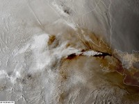 A satellite view shows a volcanic eruption at Mount Anak Krakatau, Indonesia, September 5, 2026, in this screengrab obtained from a timelass satellite video. CSU/CIRA & JMA/JAXA/Handout via REUTERS    THIS IMAGE HAS BEEN SUPPLIED BY A THIRD PARTY. MA