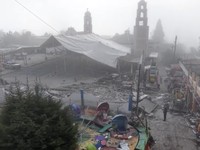 10 orang tewas akibat ledakan kembang api yang disimpan saat misa gereja di Meksiko. (Tangkapan Layar Reuters TV)