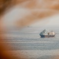 FILE PHOTO: Vessels near the Strait of Hormuz, as seen from Musandam, Oman, August 31, 2026. REUTERS/Stringer     TPX IMAGES OF THE DAY/File Photo
