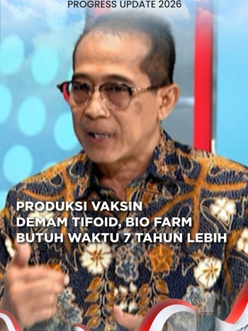 Produksi Vaksin Demam Tifoid , Bio Farma Butuh Waktu 7 Tahun Lebih