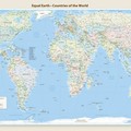 Proyeksi Equal Earth, peta dunia baru yang disepakati oleh Majelis Umum PBB. (Dok. equal-earth)