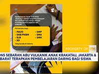 Respons Sebaran Abu Vulkanik, Jakarta & Jawa Barat Terapkan PJJ