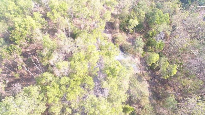 Wilayah yang dilalap si jago merah di Kawasan Bukit Talang, Desa Talang, Kecamatan Bayat, Kabupaten Klaten, Provinsi Jawa Tengah (6/9).  (BPBD Kabupaten Klaten)