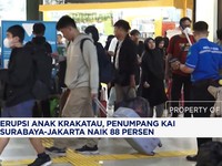 Erupsi Anak Krakatau, Penumpang KAI Surabaya-Jakarta Naik 88%
