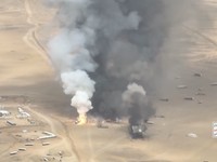 Kelompok Houthi Yaman melancarkan serangkaian serangan ke wilayah Arab Saudi yang mengganggu operasional sejumlah fasilitas energi dan menyebabkan 73 orang terluka, menurut keterangan pihak berwenang Saudi pada Selasa (8/9/2026). (Tangkapan Layar Vid