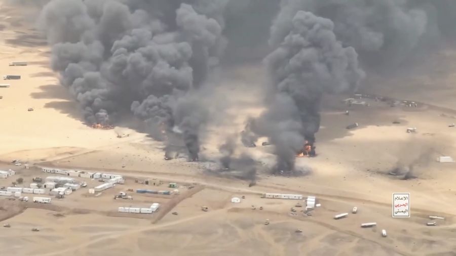 Kelompok Houthi Yaman melancarkan serangkaian serangan ke wilayah Arab Saudi yang mengganggu operasional sejumlah fasilitas energi dan menyebabkan 73 orang terluka, menurut keterangan pihak berwenang Saudi pada Selasa (8/9/2026). (Tangkapan Layar Vid