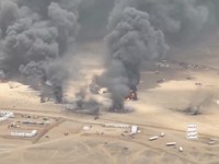 Kelompok Houthi Yaman melancarkan serangkaian serangan ke wilayah Arab Saudi yang mengganggu operasional sejumlah fasilitas energi dan menyebabkan 73 orang terluka, menurut keterangan pihak berwenang Saudi pada Selasa (8/9/2026). (Tangkapan Layar Vid