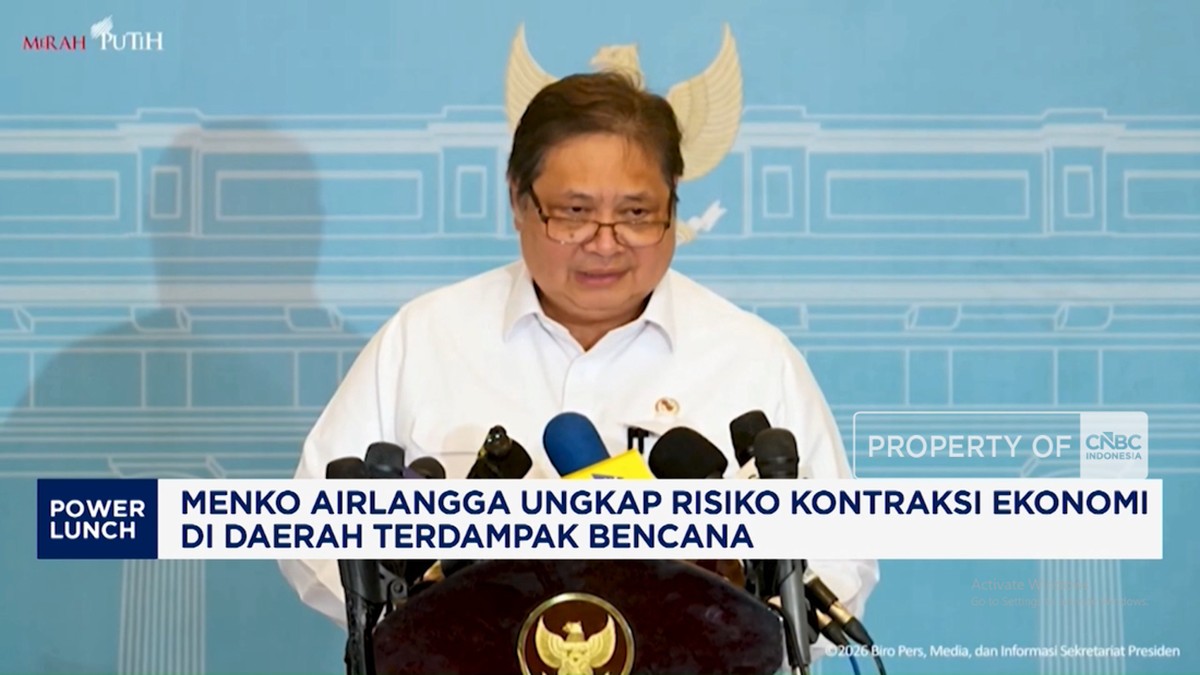 Menko Airlangga Ungkap Risiko Ekonomi di Daerah Terdampak Bencana
