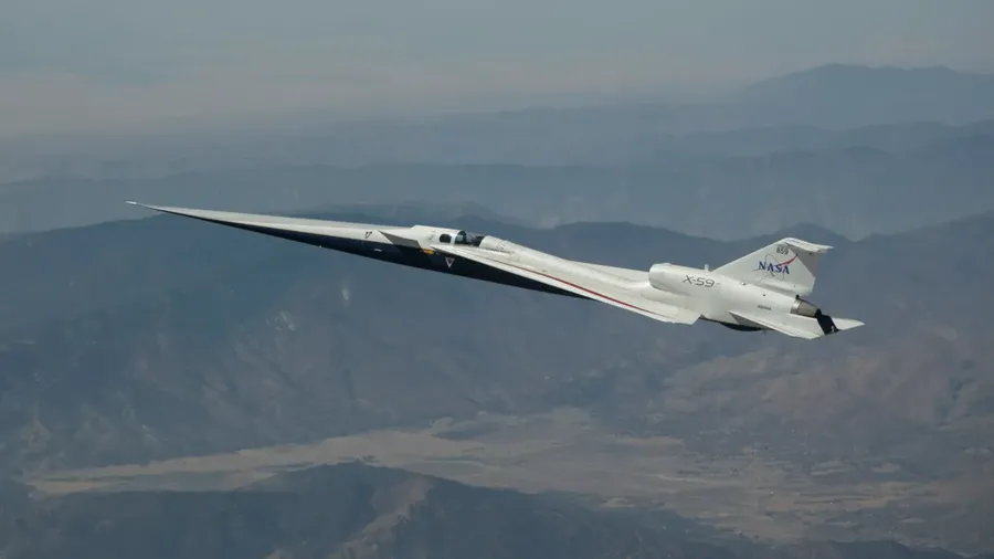 Pesawat supersonic x-59 buatan NASA. (Dok. NASA)