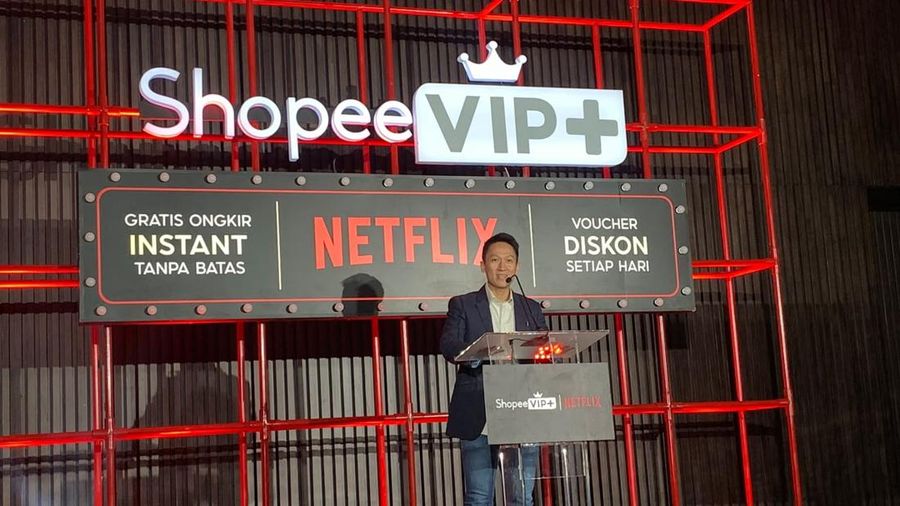 Shopee resmi meluncurkan ShopeeVIP+ dengan menggandeng Netflix sebagai mitra di Jakarta, Selasa (8/9/2026). (CNBC Indonesia/Fergi Nadira)