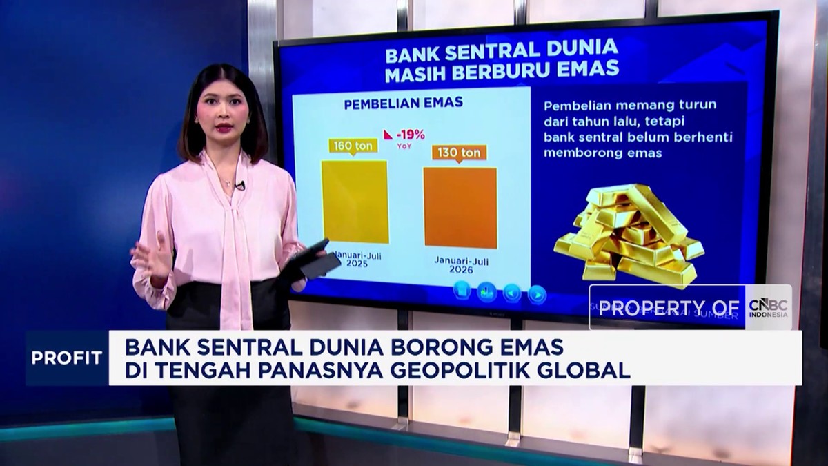 Bank Sentral Dunia Borong Emas di Tengah Panasnya Geopolitik Global