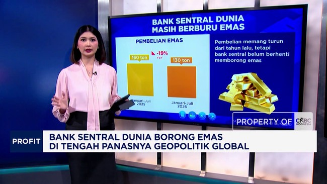 Bank Sentral Dunia Borong Emas di Tengah Panasnya Geopolitik Global