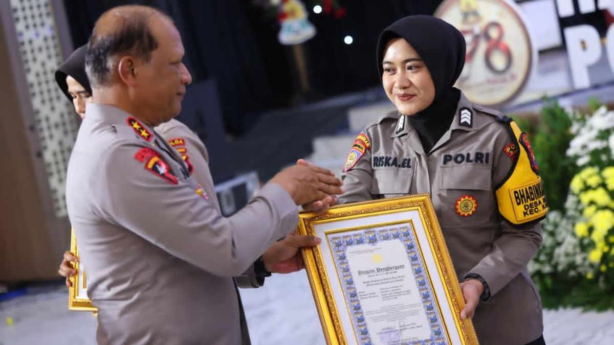 Polwan Polres Blitar Jadi Bhabinkamtibmas Terbaik Tingkat Jatim