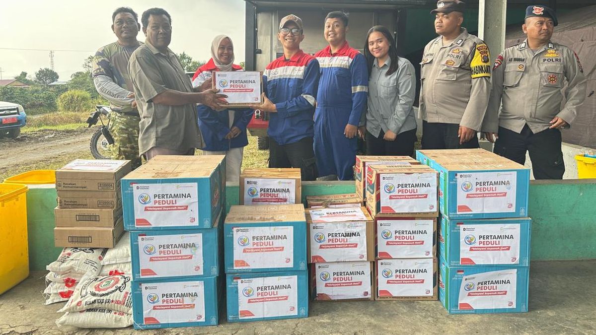 Elnusa Petrofin Salurkan Bantuan bagi Pengungsi Erupsi Gunung Sinabung